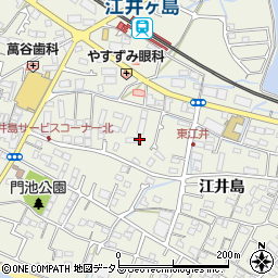 兵庫県明石市大久保町（江井島）周辺の地図