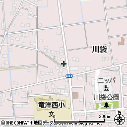 静岡県磐田市川袋690-2周辺の地図