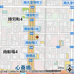 大阪府大阪市中央区南船場3丁目10-25周辺の地図