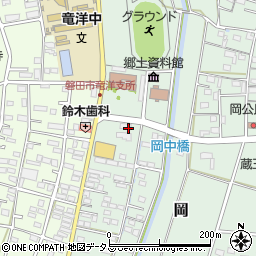静岡県磐田市岡731周辺の地図