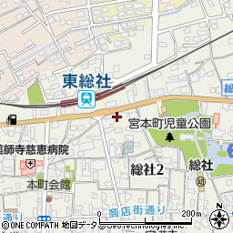 東駅前モーター・プール周辺の地図