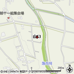 愛知県豊橋市伊古部町山口周辺の地図