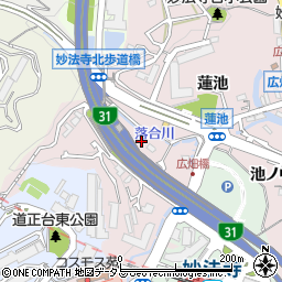 兵庫県神戸市須磨区妙法寺大津江周辺の地図