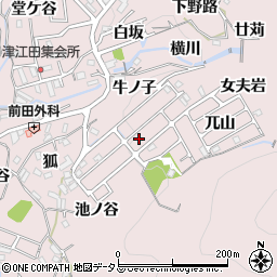 兵庫県神戸市須磨区妙法寺（牛ノ子）周辺の地図