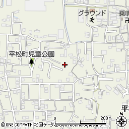 奈良県奈良市平松周辺の地図
