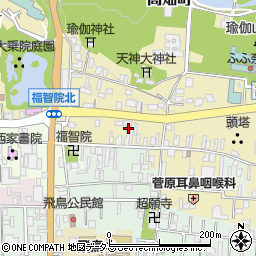 奈良県奈良市下清水町周辺の地図