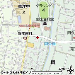静岡県磐田市岡730周辺の地図