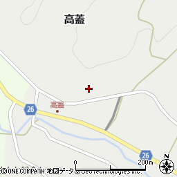 広島県神石郡神石高原町高蓋1143周辺の地図