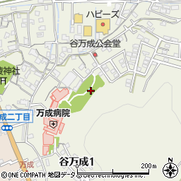 岡山県岡山市北区谷万成周辺の地図