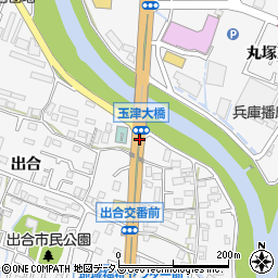 出合橋周辺の地図