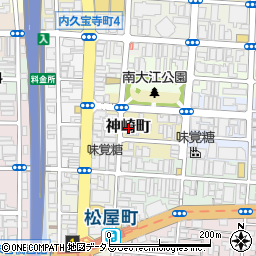 大阪府大阪市中央区神崎町周辺の地図