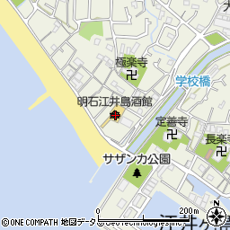 ながさわ 明石江井島酒館周辺の地図