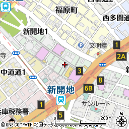 三豊麺 新開地店周辺の地図