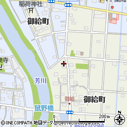 静岡県浜松市中央区御給町16周辺の地図