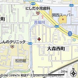 奈良県奈良市大森西町5周辺の地図