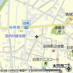 静岡県浜松市中央区白羽町1296周辺の地図