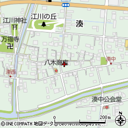 静岡県袋井市湊523-1周辺の地図