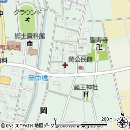 静岡県磐田市岡281周辺の地図