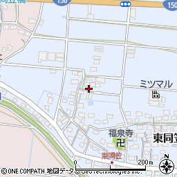 静岡県袋井市東同笠255-1周辺の地図