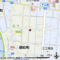 静岡県浜松市中央区御給町155周辺の地図