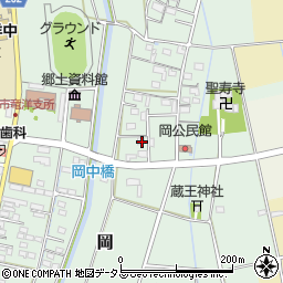 静岡県磐田市岡282周辺の地図