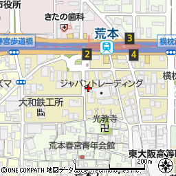フロム東大阪周辺の地図