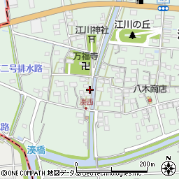 静岡県袋井市湊38-1周辺の地図