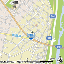静岡県浜松市中央区河輪町124周辺の地図