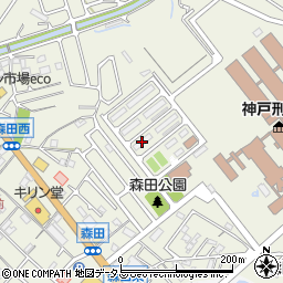 神戸刑務所官舎Ｆ周辺の地図