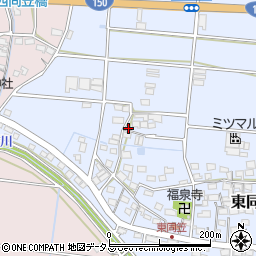 静岡県袋井市東同笠254周辺の地図