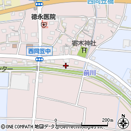 静岡県袋井市西同笠363周辺の地図