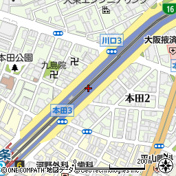 大阪府大阪市西区本田周辺の地図