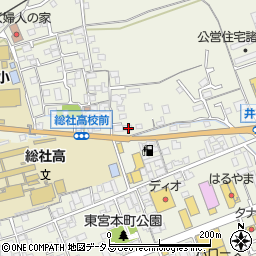 岡山県総社市総社1134-3周辺の地図
