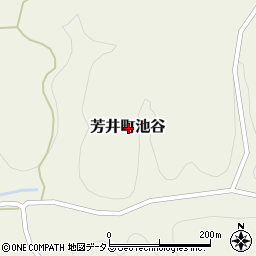 岡山県井原市芳井町池谷周辺の地図