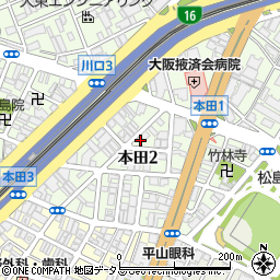 コスモレジデンス本田周辺の地図