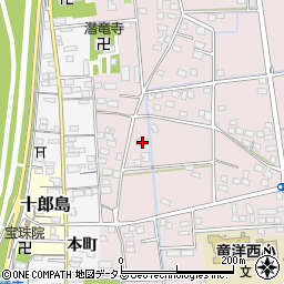 静岡県磐田市川袋476-1周辺の地図