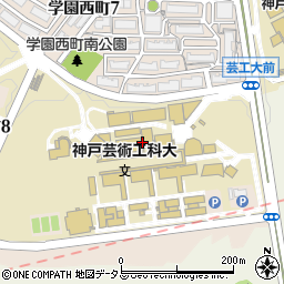 神戸芸術工科大学　広報入試課周辺の地図