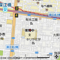 大阪市立東陽中学校周辺の地図