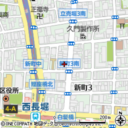 レジディア心斎橋ウエスト周辺の地図