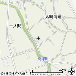 愛知県豊橋市高塚町（大崎海道）周辺の地図