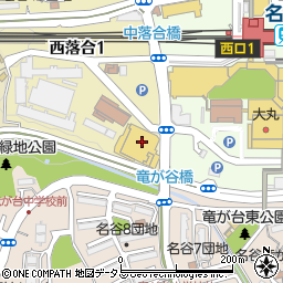 マルハチ名谷駅前店周辺の地図