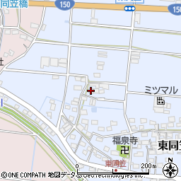 静岡県袋井市東同笠255周辺の地図