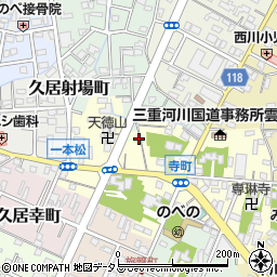 三重県津市久居寺町1213周辺の地図
