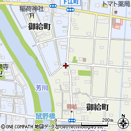 静岡県浜松市中央区御給町14周辺の地図