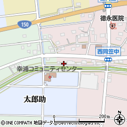 静岡県袋井市西同笠385周辺の地図