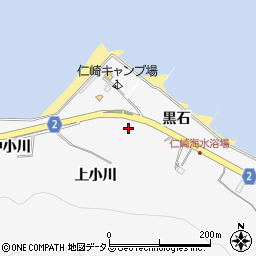 愛知県田原市仁崎町黒石周辺の地図