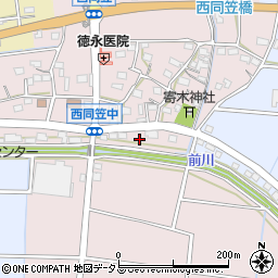 静岡県袋井市西同笠365-1周辺の地図