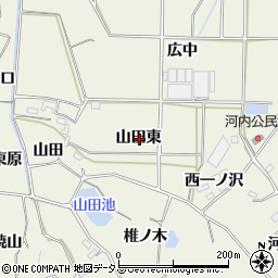愛知県豊橋市杉山町山田東周辺の地図