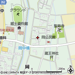 静岡県磐田市岡286-4周辺の地図