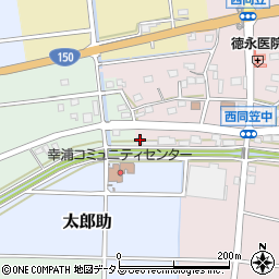 静岡県袋井市西同笠545-1周辺の地図